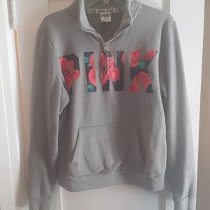 Victoria secret pink zip up pull over
